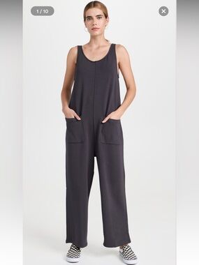 NWT Madewell MWL Sz Med Women’s Grey Broadway Sweats Jumpsuit Pockets Ret $98!